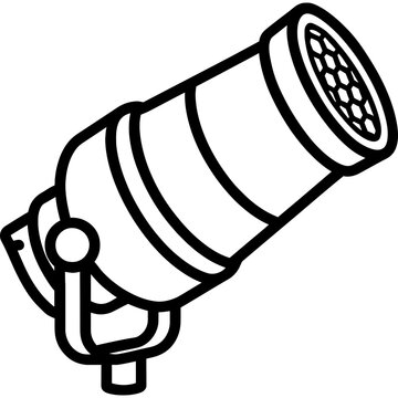 Snoot light modifier outline icon vector