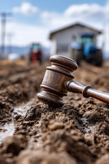 gavel in the farm