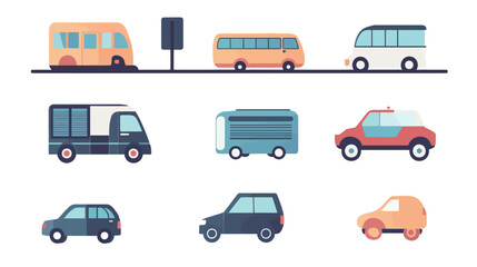 Fototapeta premium Fun and Stylish Travel and Urban Design Elements – Trendy City & Adventure Graphics