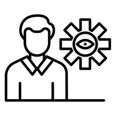Obraz premium Automatic Eye Examination Icon