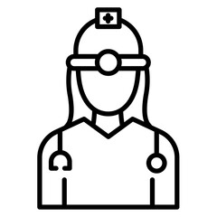 Ophthalmologist Female Icon