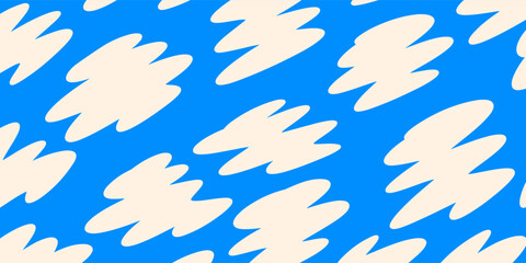 Abstract organic shape background doodle hand drawn background