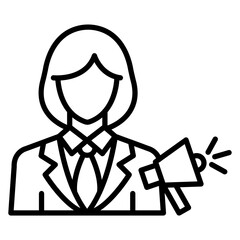 Influencer Female Icon