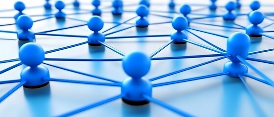 Abstract Network Connection Global Communication People