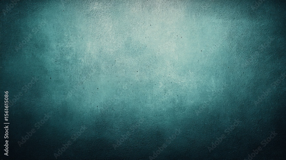 Poster Abstract textured background with gradient shades of teal and subtle rough surface.