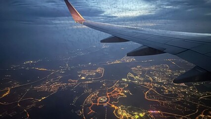 view from airplane window
