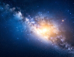 Cosmic Energy Sparkling Galaxy Background Image