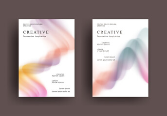 Abstract gradient poster template. Modern Covers Design. Mesh gradient background design. Trendy front page design for Banner, Poster, Flyer, Invitation and Annual Report