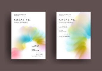 Abstract gradient poster template. Modern Covers Design. Mesh gradient background design. Trendy front page design for Banner, Poster, Flyer, Invitation and Annual Report