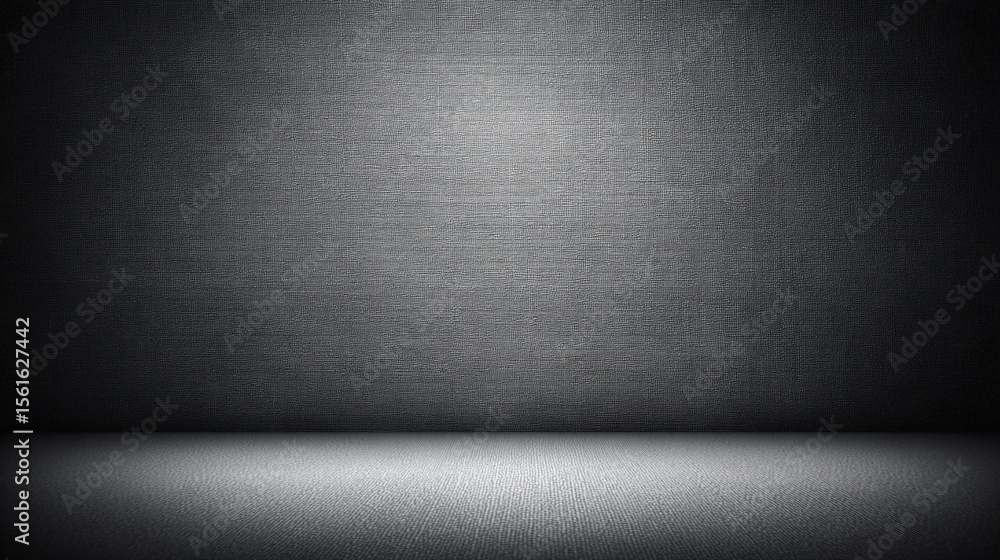 Poster Plain dark textured background with a subtle fabric pattern and smooth surface.