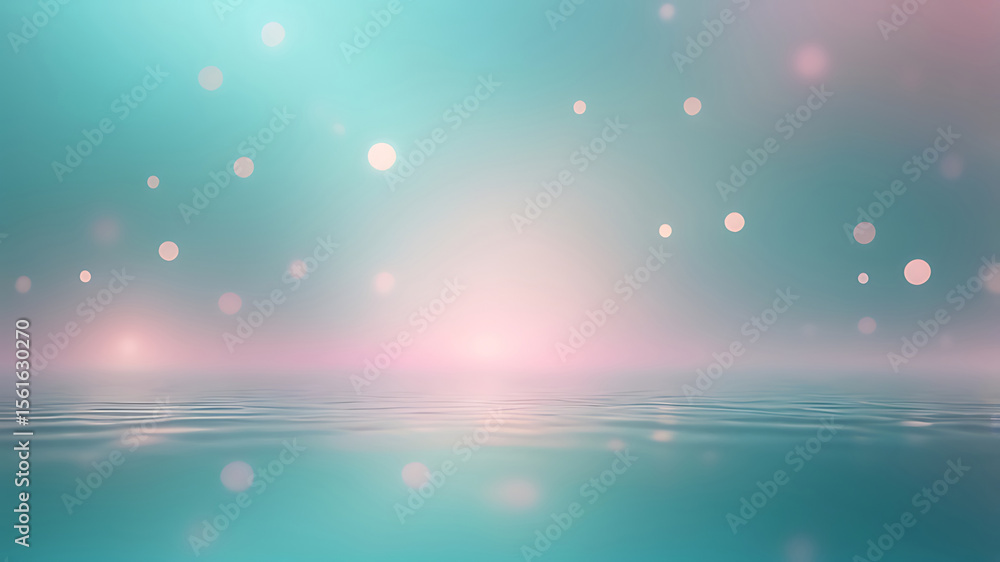 Poster modern abstract background with smooth blue texture, light effects, bokeh pattern, and elegant wave 