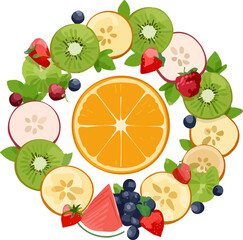 set of fruit