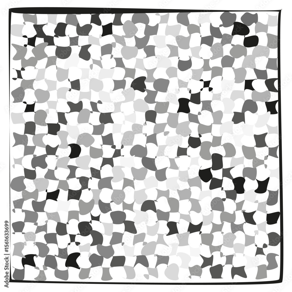 Aufkleber pixel mosaic icon. gray square burst. abstract vector noise. random cell field.