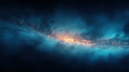 Obraz premium Stunning wide-angle view of the galaxy with vibrant stars and cosmic dust cloud.