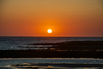 Puesta de sol en Tarifa, España