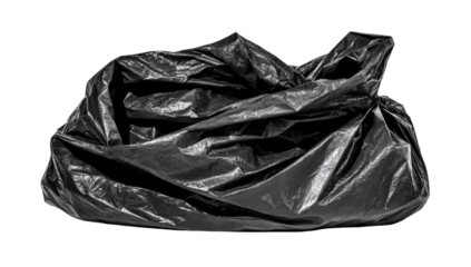 Crumpled Plastic Trash Bag