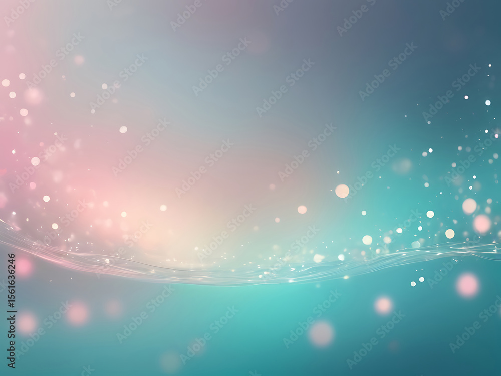 Poster modern abstract background with smooth blue texture, light effects, bokeh pattern, and elegant wave 