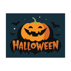 halloween background with pumpkin