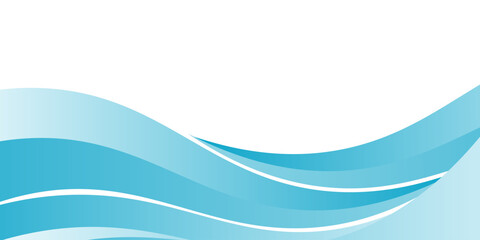 Blue and white business wave banner background. vector