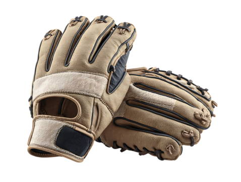 Premium Batting Gloves in Clean White Setting