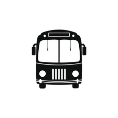 old bus isolated on white background