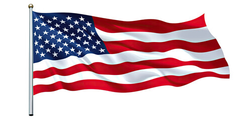 American flag waving