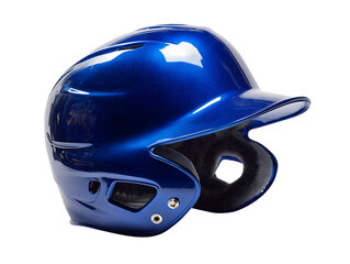 Fototapeta premium Stylish Batting Helmet Displayed on White Background