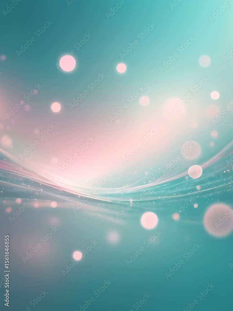 Poster modern abstract background with smooth blue texture, light effects, bokeh pattern, and elegant wave 