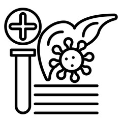 Hepatitis Test Icon
