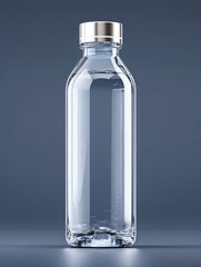 Clear Glass Bottle Filled With Liquid Water