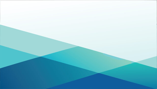Abstract background with overlapping blue and teal triangles creating a modern and dynamic design
