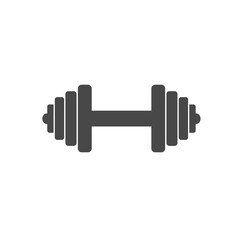 Dumbbell icon in flat style. Workout gym tool vector illustration 