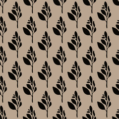 Seamless botanical pattern. Ideal for textile, home decor, banner, cover, etc