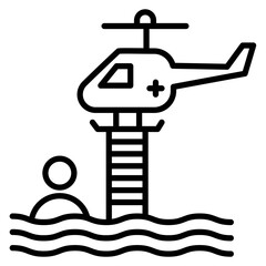Helicopter Rescue Icon