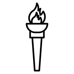 Flame Torch Icon