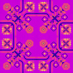 seamless pattern with floral elements