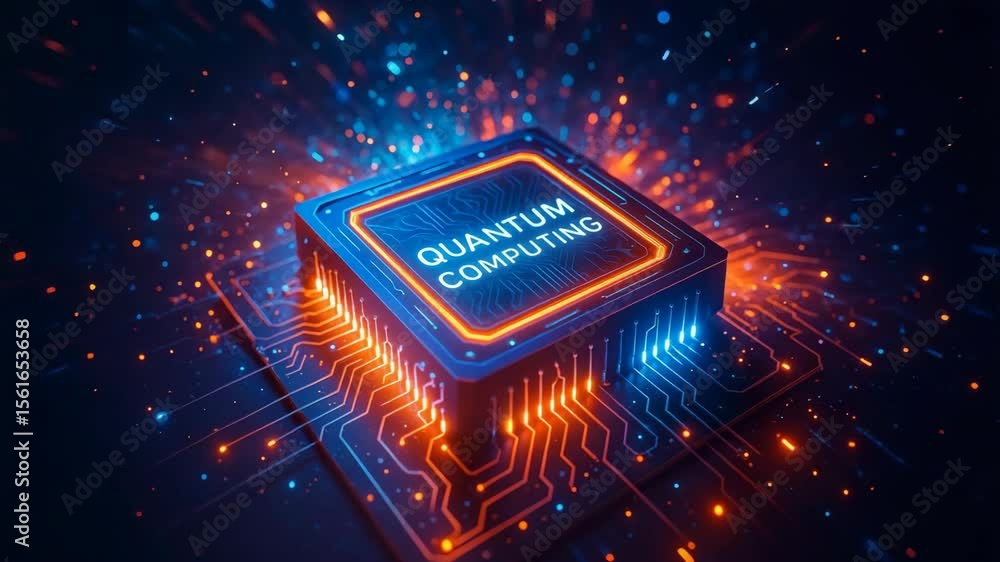 Poster explore the latest advancements in chip technology and the potential of quantum computing in revolut