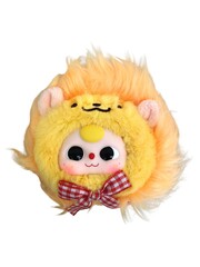 Red funny doll white background
