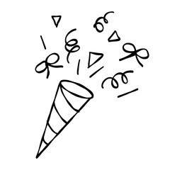 vector illustration of a confetti