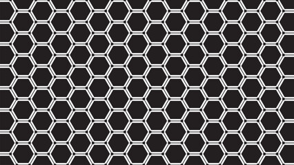 Seamless hexagon pattern. Honeycomb texture vector