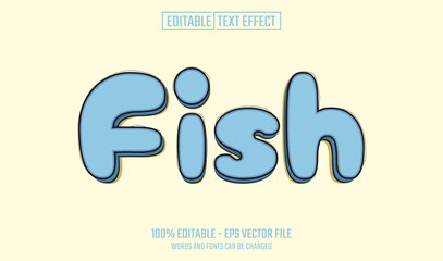 fish editable text effect