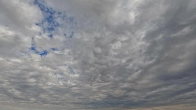 timelapse of the sky of nebulosity - spooky backdrop with clouds