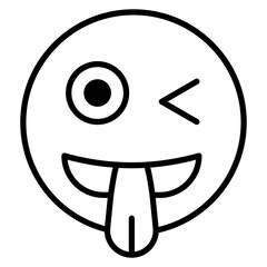 Winking Face with Tongue Icon