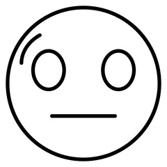 Neutral Face Icon