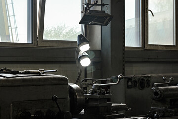 Manufacturing industry plant factory welding turner milling machine operator welder girl woman...