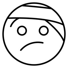 Face with Head Bandage Icon