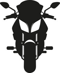 motorcycle on black background