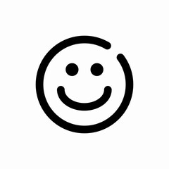 emoji face expression smile icon vector sign