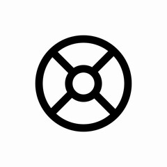 life ring help support icon vector sign