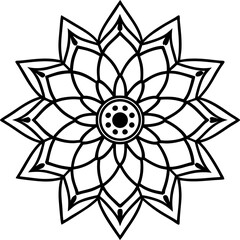 abstract flower vector illustration